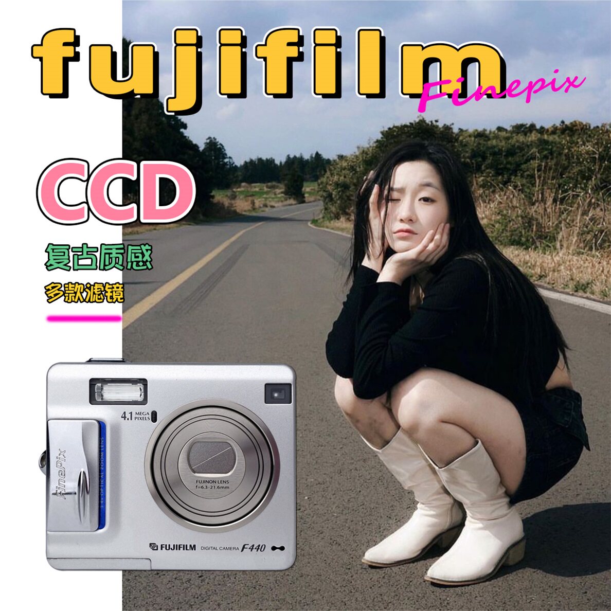 Fujifilm/富士 FinePix A210 CCD相机 复古数码相机 胶片感