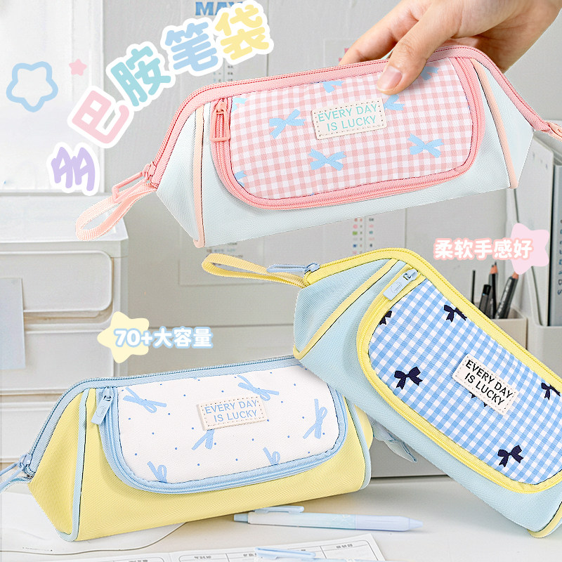 高颜值多巴胺笔袋ins风女孩款2026新款文具盒日系冷门简约小众不撞款铅笔盒幼儿园小学生学习用品儿童收纳袋