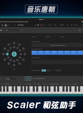 Scaler 3 和弦助手一键和弦制作和弦预设插件效果器WIN&MAC