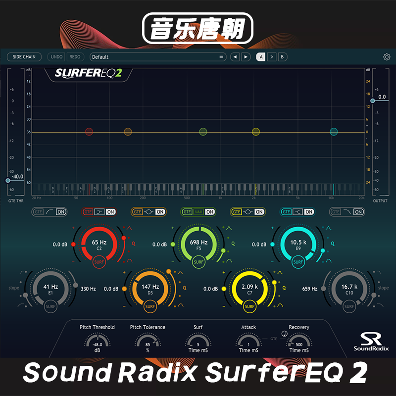 Sound Radix SurferEQ 2 音高追踪均衡器插件WIN/MAC