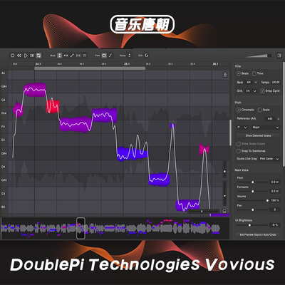DoublePi Technologies Vovious 神经网络AI人声音高校正WIN+MAC