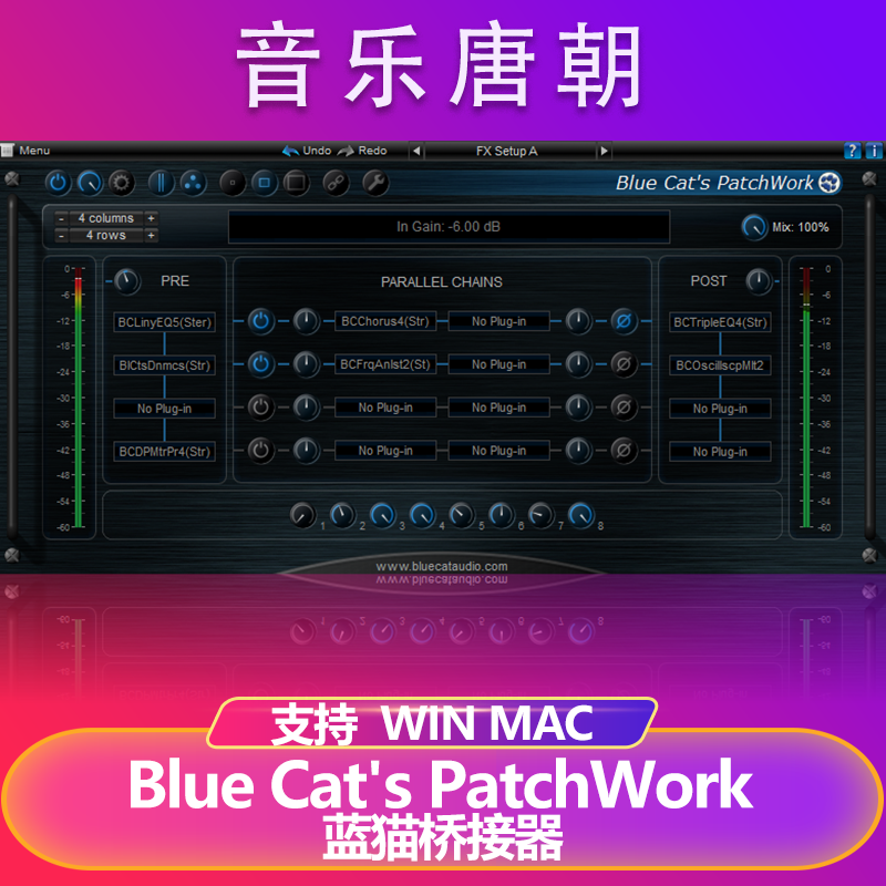 Blue Cat's PatchWork蓝猫PROTOOLS专用桥接工具WIN&MAC