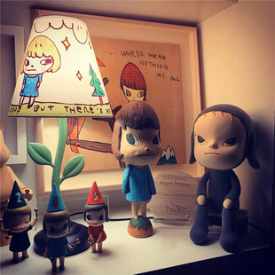 奈良美智小鼓手潮玩摆件公仔网红桌面装饰品卡通玩具存钱罐小礼物