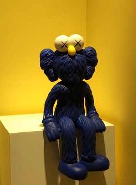 Mand kaws芝麻街联名公仔长沙限定手办玩偶模型Original Fake摆件