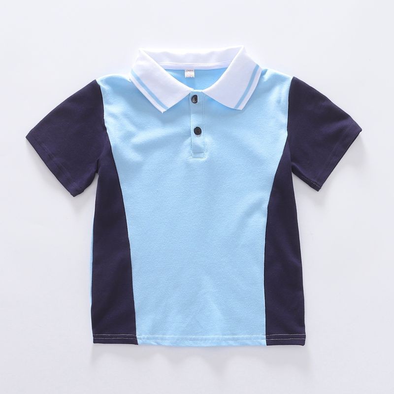 幼儿园园服英伦学院风polo衫纯棉短袖t恤夏季长裤小学生校服下装