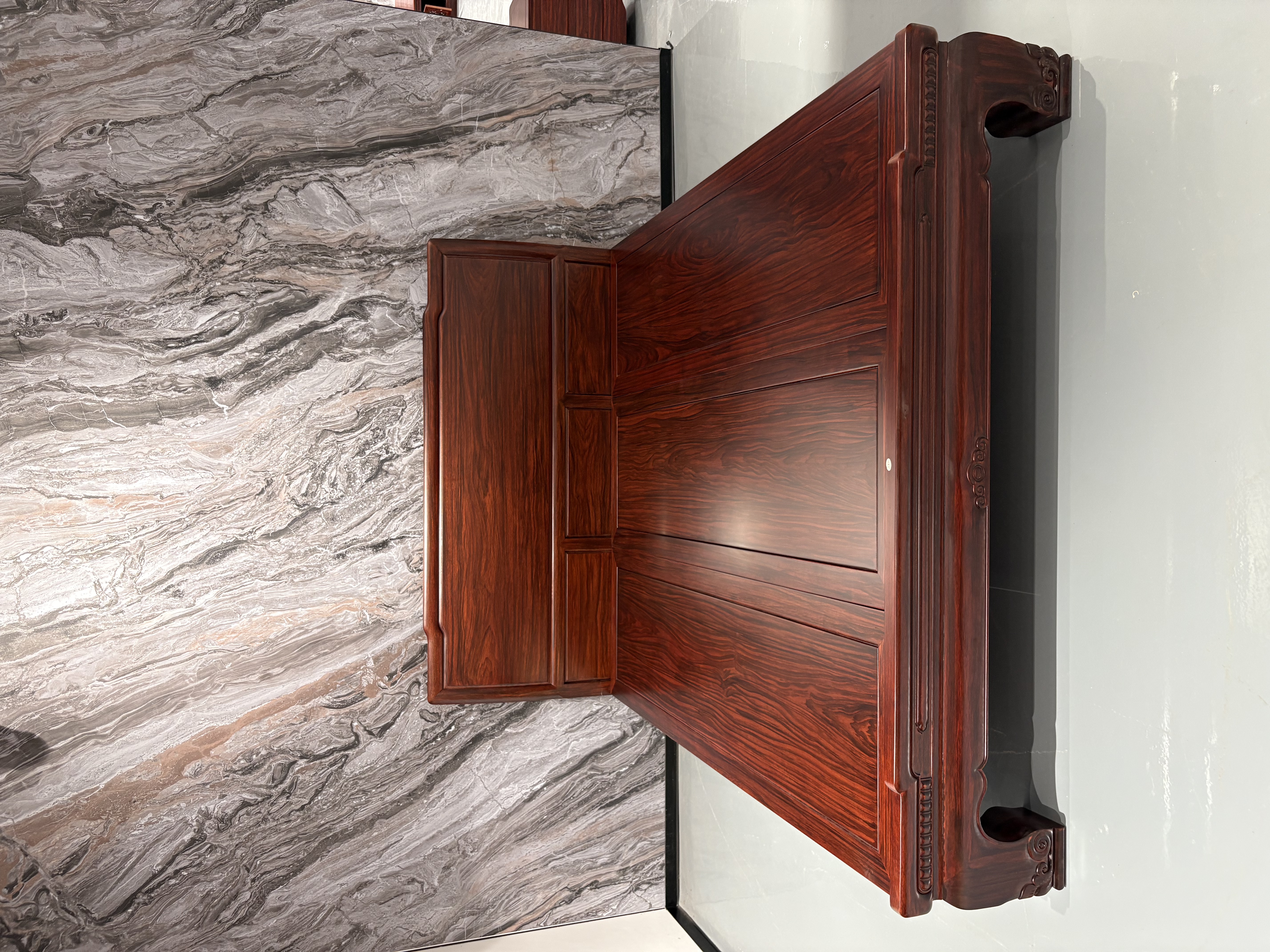 红木大床酸枝色全金花梨木厂家直销原木大床卧室古典大气榫卯结构