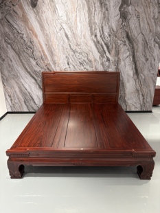 红木大床酸枝色全金花梨木厂家直销原木大床卧室古典大气榫卯结构