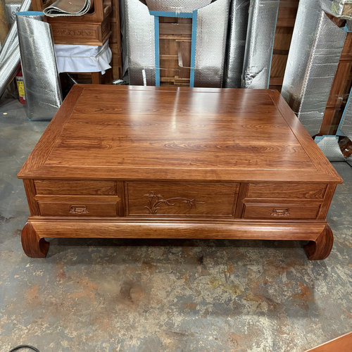 红木家具全实木金花梨木沙发平几中式简约客厅大茶几原木超大茶桌