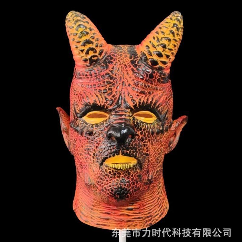 万圣节暗黑圣经 谎言恶魔之石乳胶面具头套cosplay表演装扮道具