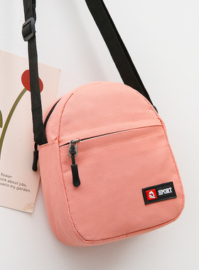 百搭帆布包简单工装潮牌斜挎包时尚ins小包韩版女单肩包青年学生