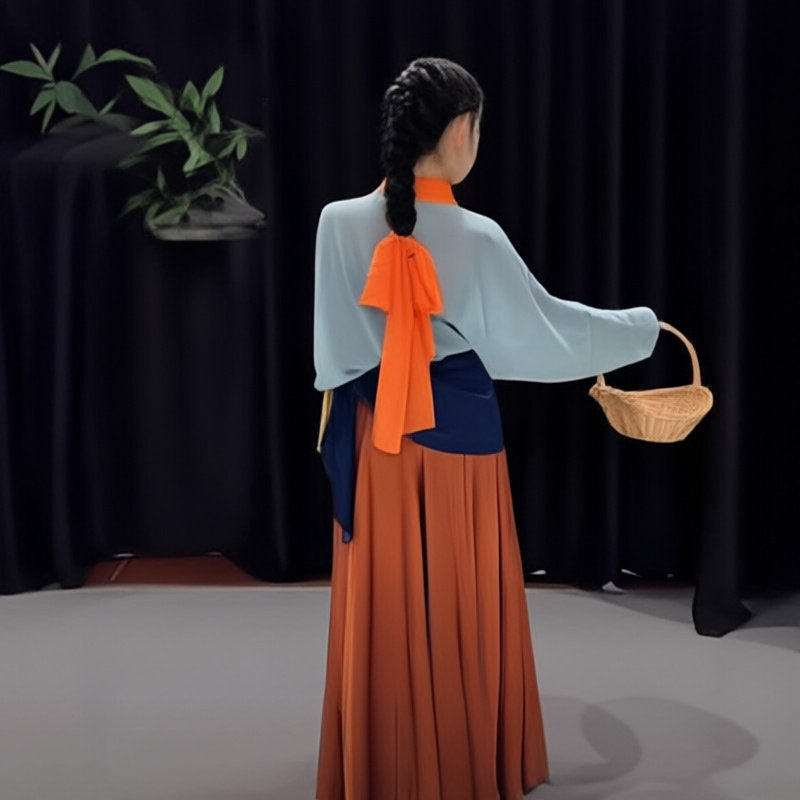 古典舞芣苢儿童演出服|小荷风采