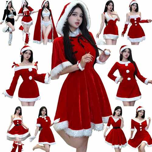 圣诞限定绒面兔女郎演出服夜店