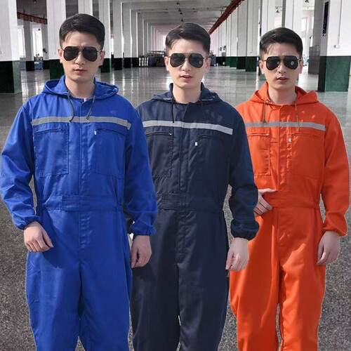连体劳保服维修喷漆打磨防尘耐磨