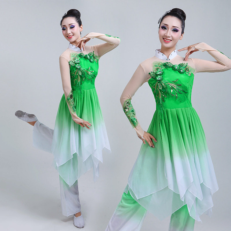 新款古典舞蹈服装成人女飘逸茉莉