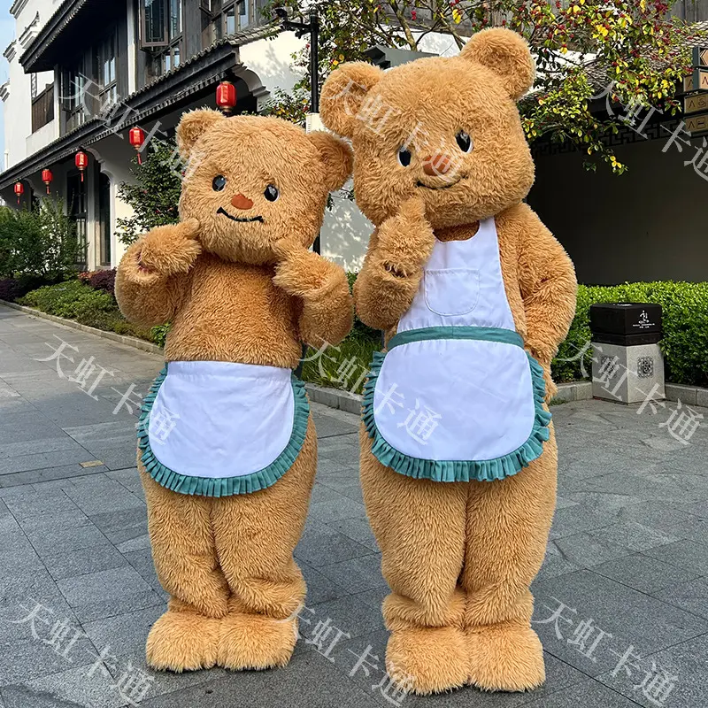 来图定制网红充气卡通人偶服装玩偶墩墩人偶服玩偶装道具聚酯纤维