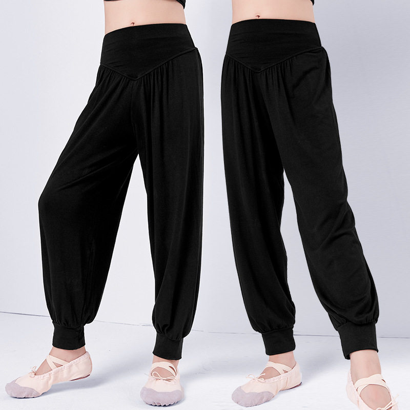 儿童舞蹈裤女童舞蹈服女练功宽松