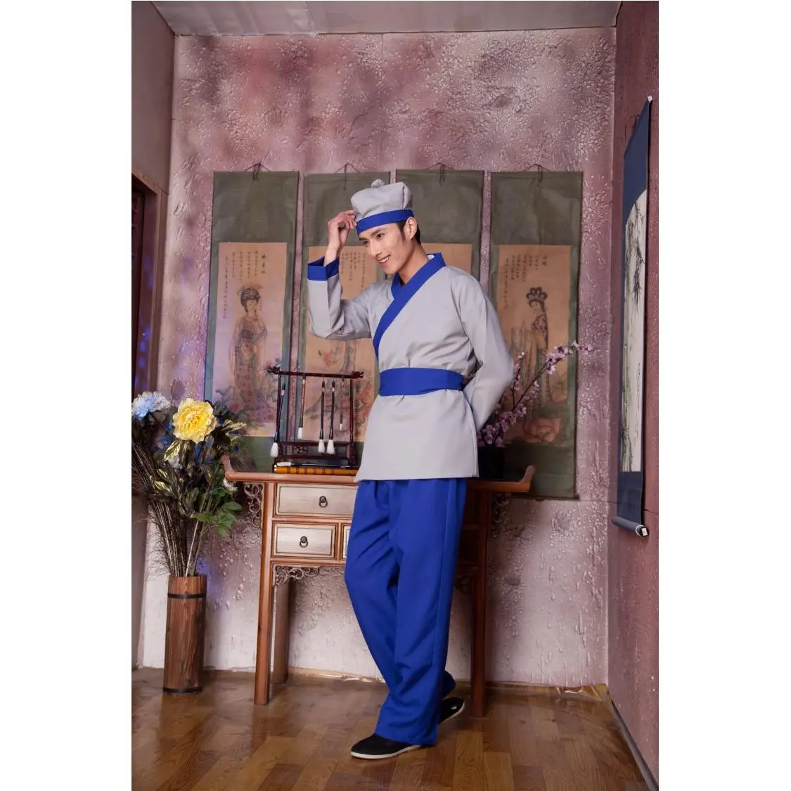 店*小二服装杂役家丁仆人地保
