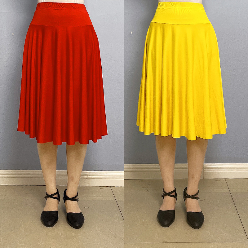 廣場舞服裝拉丁舞裙半身裙女成人