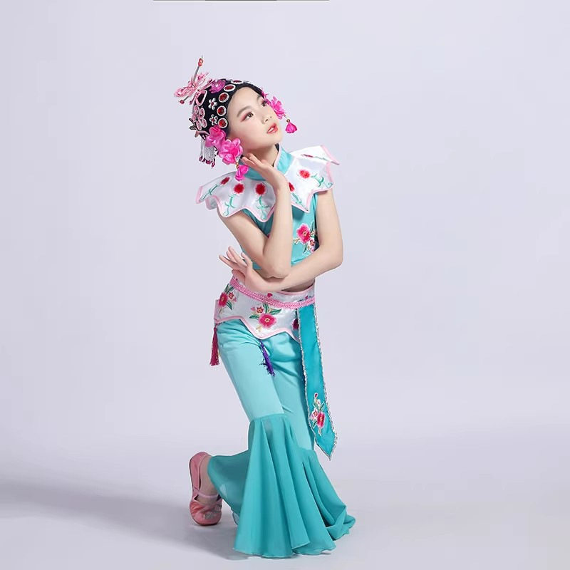 小戏骨俏花旦儿童京剧演出服元旦图片