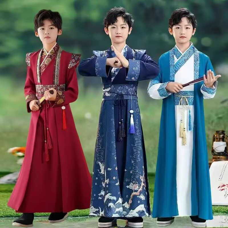男童汉服中古装少爷服儿童超仙