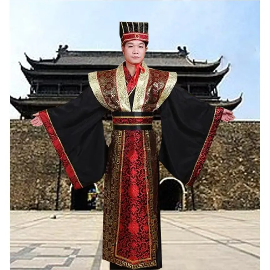 汉服男古装演出服员外王爷大臣
