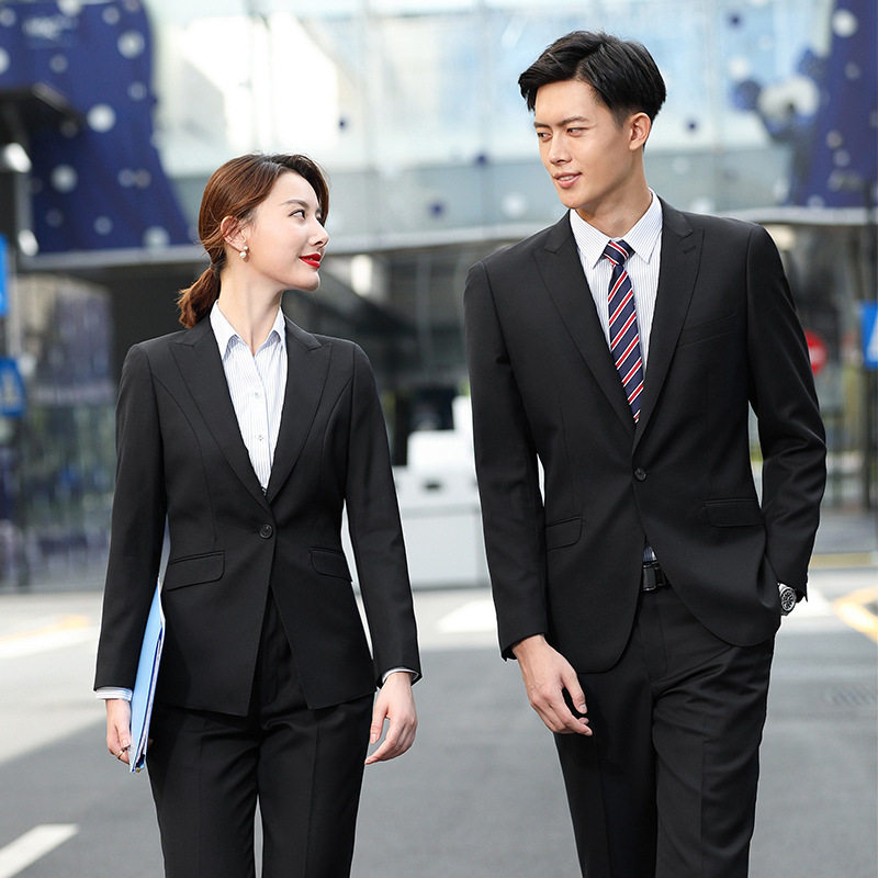 男女同款羊毛西装公务员面试职业装正装西服套装领导上班企业工服