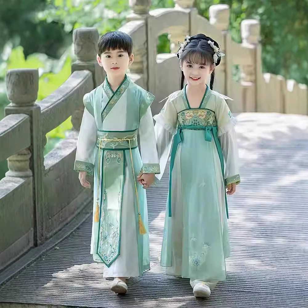 汉服男童女童春夏国学中古装|
