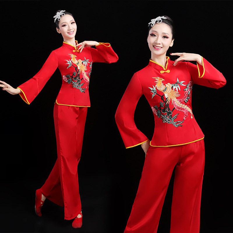 秧歌舞蹈服装阿庆嫂演出服古典舞