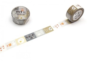 MTEX1P213 2022AW新商品 手帐胶带 幅18mm×7m整卷 和纸胶带