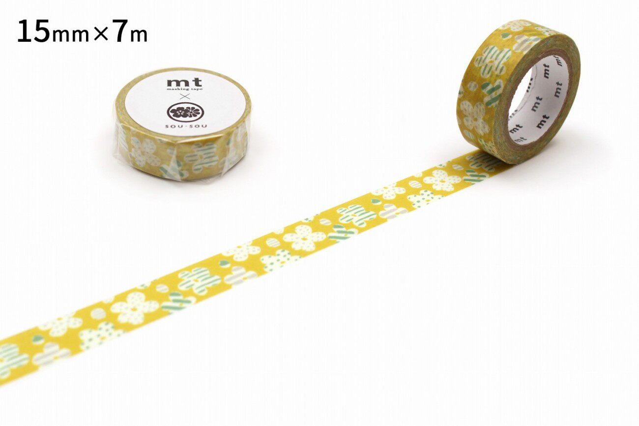 日本mt 和纸胶带 手帐胶带 mt&times;SOU・SOU MTSOU17幅15mm&times;7m整卷