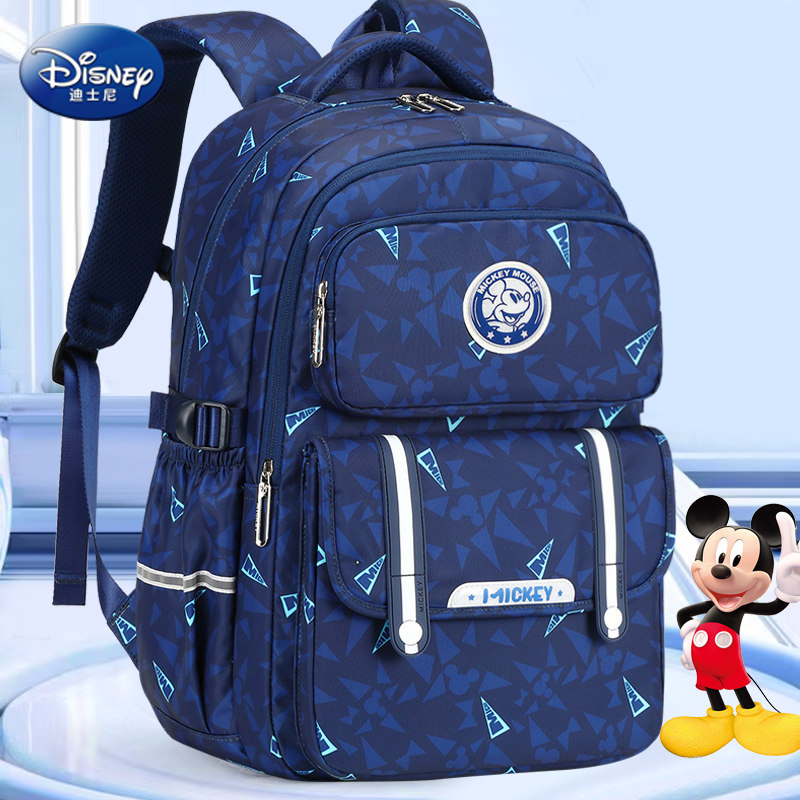 迪士尼儿童书包男小学生123一6年级2025新款男童米奇书包双肩背包