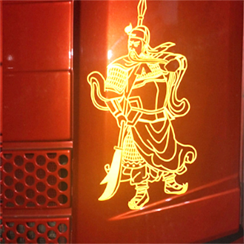 货车反光贴条大画装饰拉