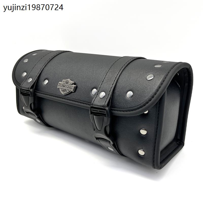 复古摩托车宗申赛科龙ra2dax电动车通用皮革防水挂包车头包包