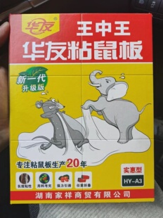 10张华友王中王粘鼠板A3实惠型强力粘鼠贴灭鼠安全环保捕鼠神器