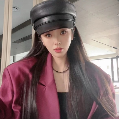 蒂羽森平顶帽逛街休闲女士秋冬