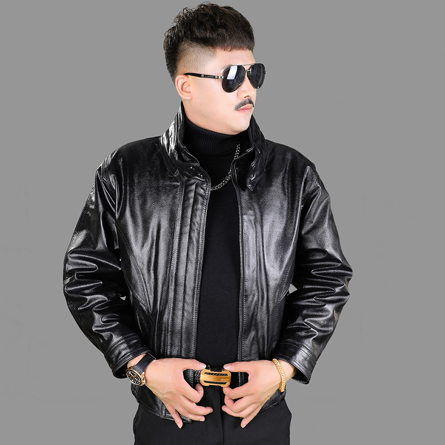 头层牛皮真皮皮衣男A2飞行服员空军皮夹克皮外套骑行服摩托车棉冬