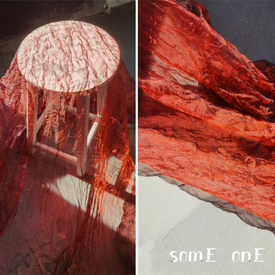 风铃网纱服装欧美肌理