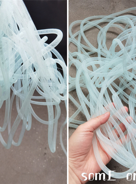 月牙薄荷造型扭曲管时尚设计师创意手工装饰品编织设计管材料辅料