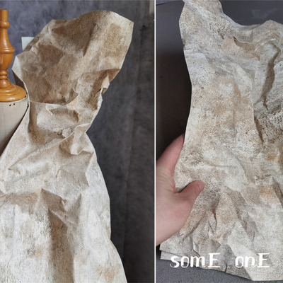 diy特殊自然风服装褶皱布料
