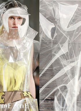 some one 超透明tpu面料－超透视服装风雨衣隔水薄水晶包塑料布料