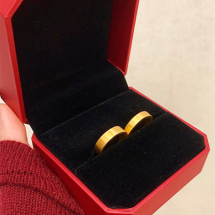 情侣越南沙金戒指古法