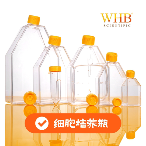卧宏TC处理25~300cm²贴壁细胞培养瓶 50~800ml密封盖/透气盖灭菌