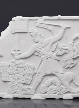 阿里坎哈勒王子浮雕石膏像人物浮雕挂画居家办公桌面装饰摆件北欧