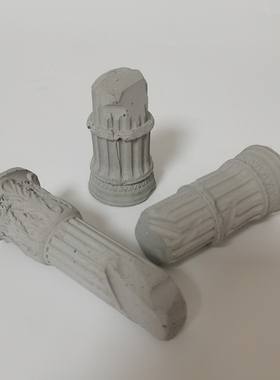 建筑欧式圆形罗马柱装饰水泥混凝土鱼缸造景创意装饰布景桌面摆件