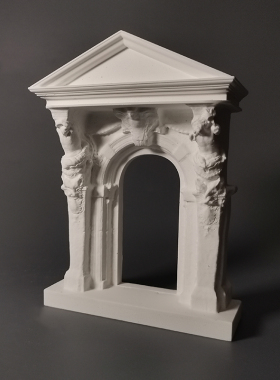 麦田里原创欧洲中世纪门石膏立体艺术品家居摆件北欧饰品拍照道具