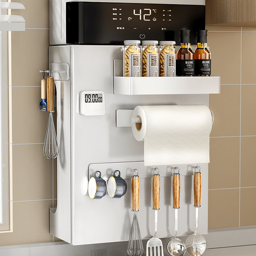 厨房热水器置物架壁挂刀架筷筒菜板挂架燃气热水器装饰遮挡罩装饰