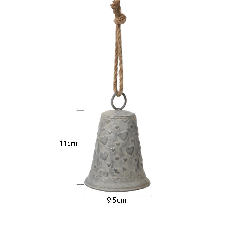 爱上花园园艺杂货花园庭院装饰挂件 悬挂树形铃铛 爱心浮雕铃铛