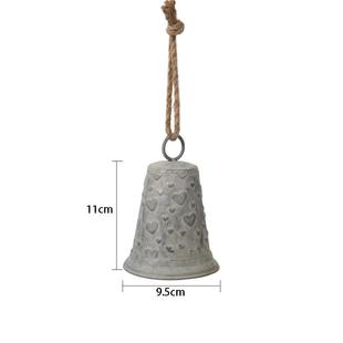 爱上花园园艺杂货花园庭院装饰挂件 悬挂树形铃铛 爱心浮雕铃铛