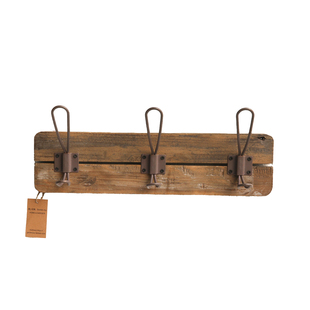 爱上花园复古美式挂钩老旧实木壁挂挂钩民宿玄关门后花园挂钩排钩