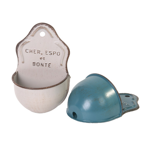 爱上花园阳台家居花园杂货铁皮做旧复古迷你壁挂花盒花盆BONTE88